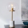Nordic ins minimalist postmodern designer creative marble glass model room living room bedroom popular table lamp details Picture
